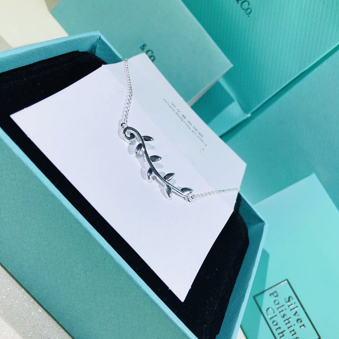[Resenly Jewelry]PALOMA PICASSO STERLING SILVER OLIVE BRANCH NECKLACE