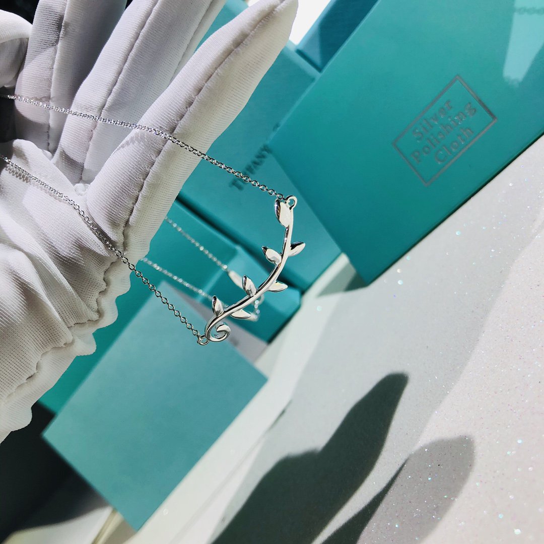 [Resenly Jewelry]PALOMA PICASSO STERLING SILVER OLIVE BRANCH NECKLACE