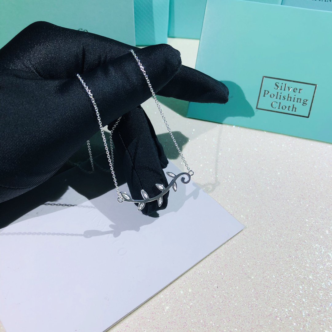 [Resenly Jewelry]PALOMA PICASSO STERLING SILVER OLIVE BRANCH NECKLACE