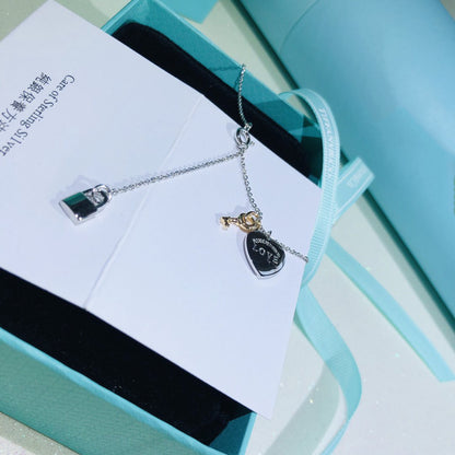 [Resenly Jewelry]LOVE HEART TAG KEY NECKLACE