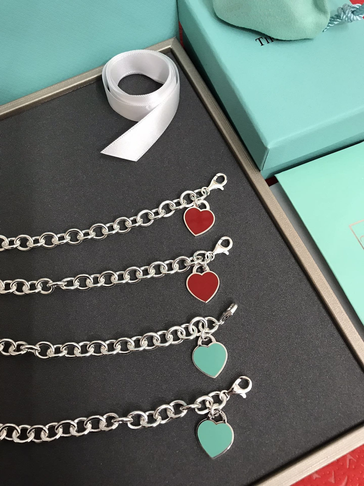 [Resenly Jewelry]HEART TAG BRACELET SILVER MEDIUM