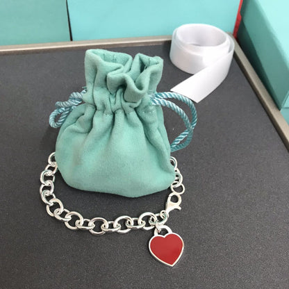 [Resenly Jewelry]HEART TAG BRACELET SILVER MEDIUM