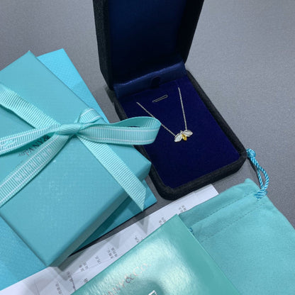 [Resenly Jewelry]PAPER FLOWERS YELLOW DIAMOND FIREFLY PENDANT