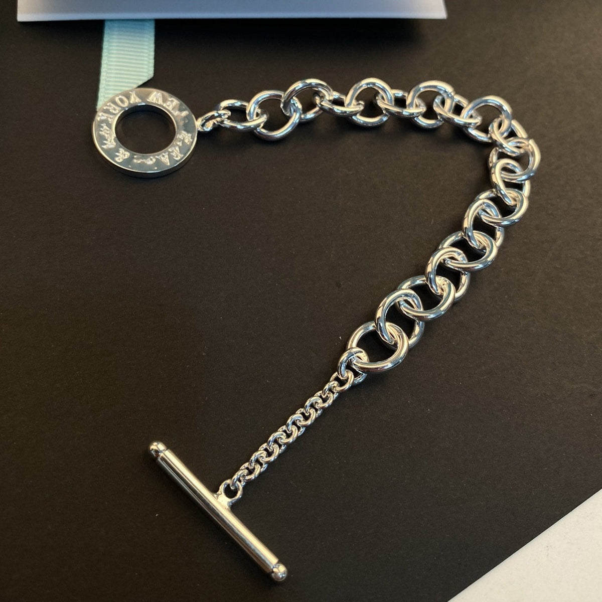 [Resenly Jewelry]TOGGLE TAG BRACELET SILVER