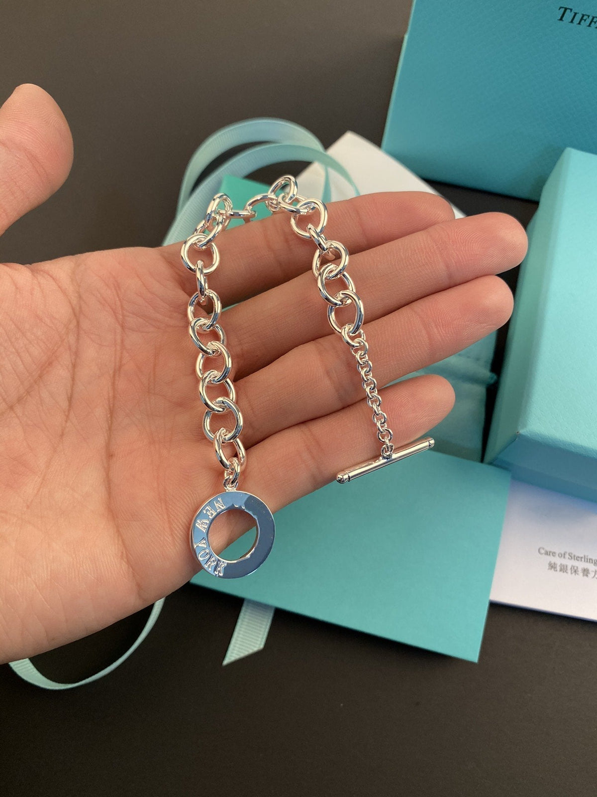 [Resenly Jewelry]TOGGLE TAG BRACELET SILVER
