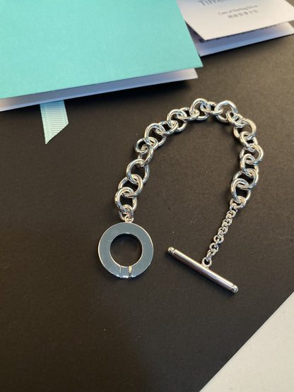[Resenly Jewelry]TOGGLE TAG BRACELET SILVER