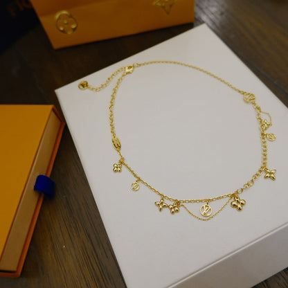 [Resenly Jewelry]BLOOMING SUPPLE NECKLACE BRASS
