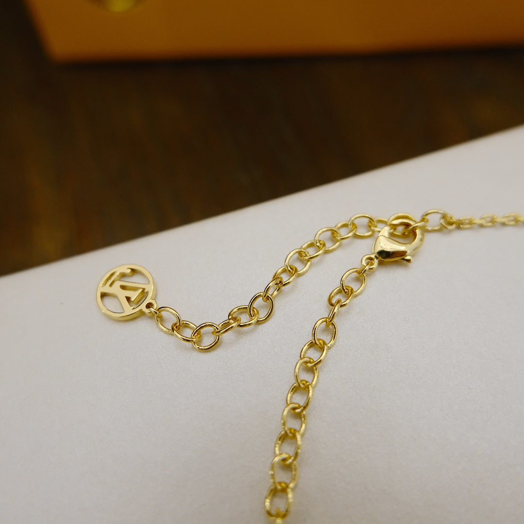 [Resenly Jewelry]BLOOMING SUPPLE NECKLACE BRASS