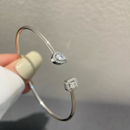 [Resenly Jewelry]JONC FLEX MY TWIN TOI & MOI SILVER DIAMOND BRACELET