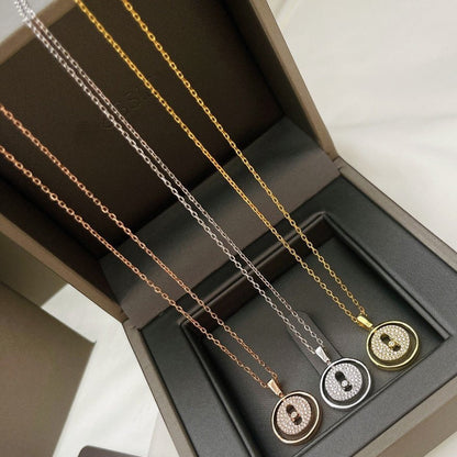 [Resenly Jewelry]LUCKY MOVER PM PAVED NECKLACE