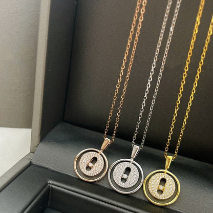 [Resenly Jewelry]LUCKY MOVER PM PAVED NECKLACE