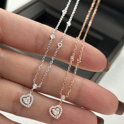 [Resenly Jewelry]JOY HEART DIAMOND NECKLACE