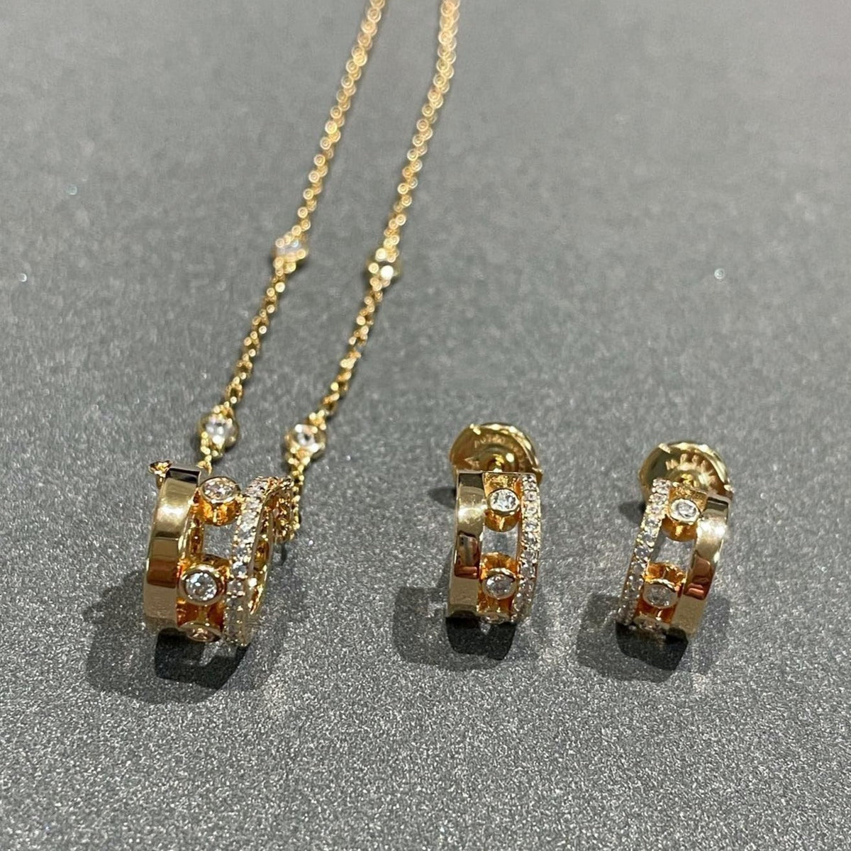 [Resenly Jewelry]CHAIN MOVE ROMANE PEDAND NECKLACE
