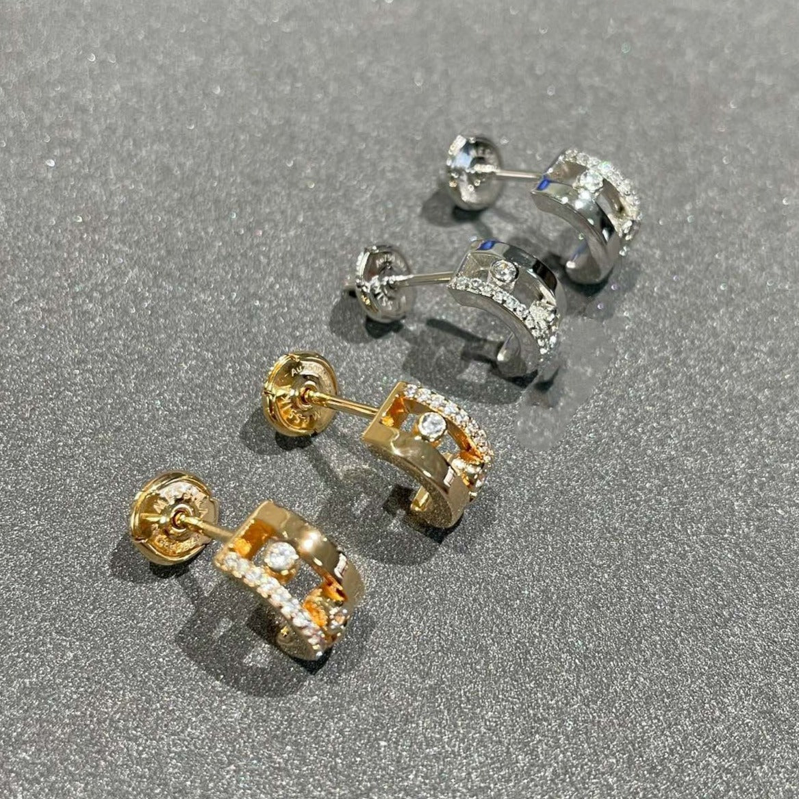 [Resenly Jewelry]MOVE ROMANE EARRINGS DIAMOND
