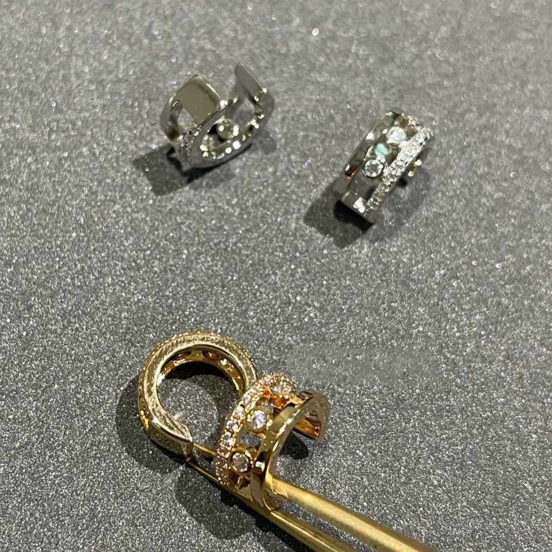 [Resenly Jewelry]MOVE ROMANE EARRINGS DIAMOND