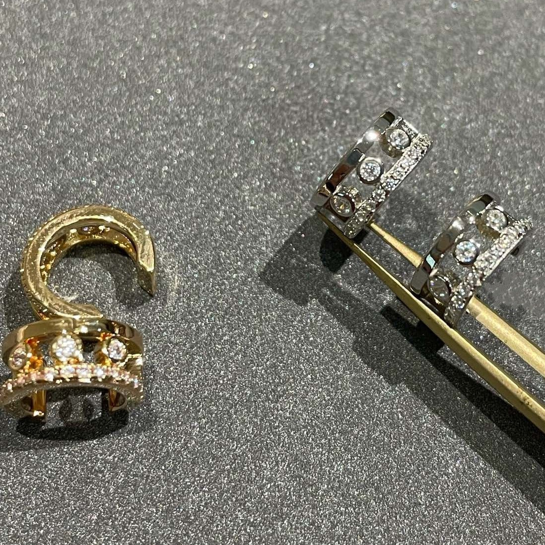 [Resenly Jewelry]MOVE ROMANE EARRINGS DIAMOND