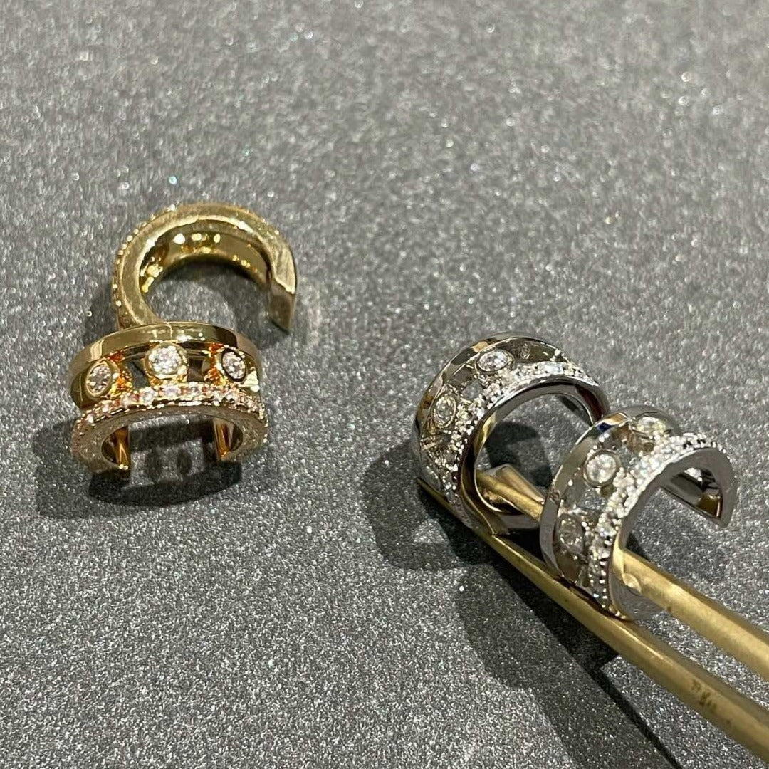 [Resenly Jewelry]MOVE ROMANE EARRINGS DIAMOND