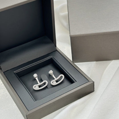 [Resenly Jewelry]MOVE UNO SILVER DIAMOND EARRINGS