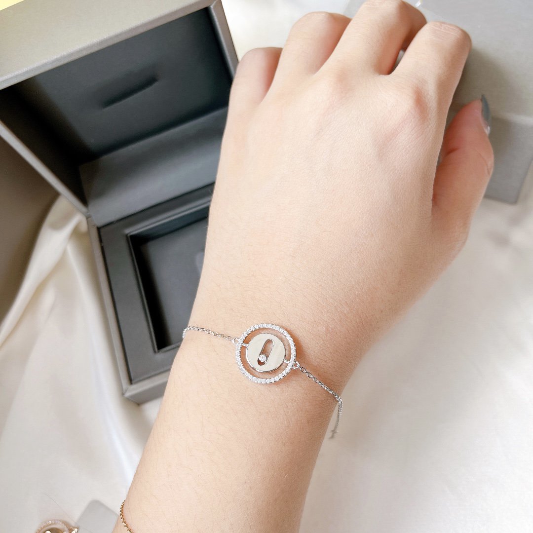 [Resenly Jewelry]LUCKY MOVE PAVED DIAMOND BRACELET