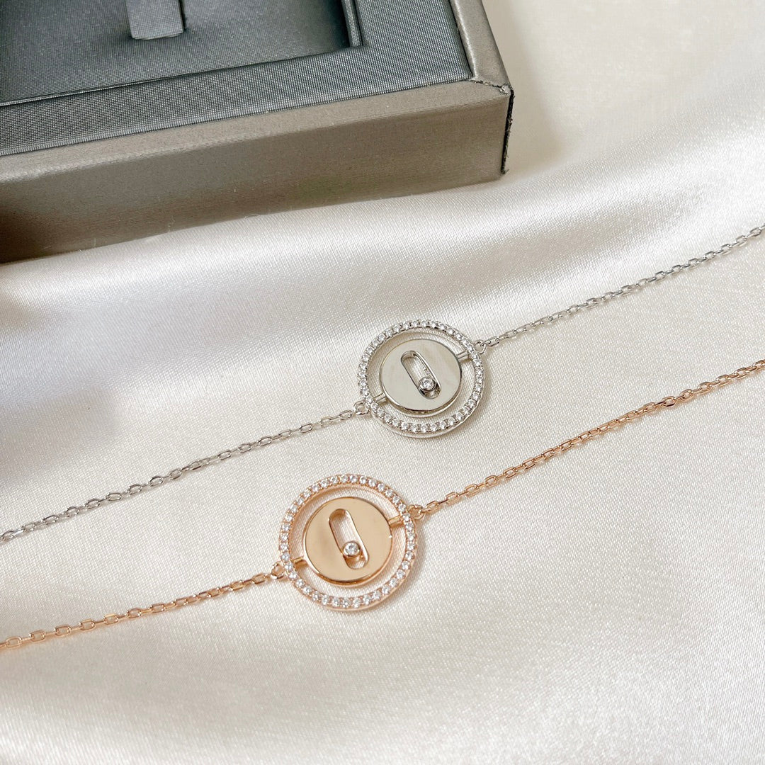 [Resenly Jewelry]LUCKY MOVE PAVED DIAMOND BRACELET