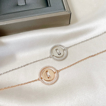 [Resenly Jewelry]LUCKY MOVE PAVED DIAMOND BRACELET