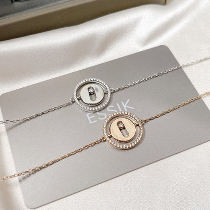 [Resenly Jewelry]LUCKY MOVE PAVED DIAMOND BRACELET
