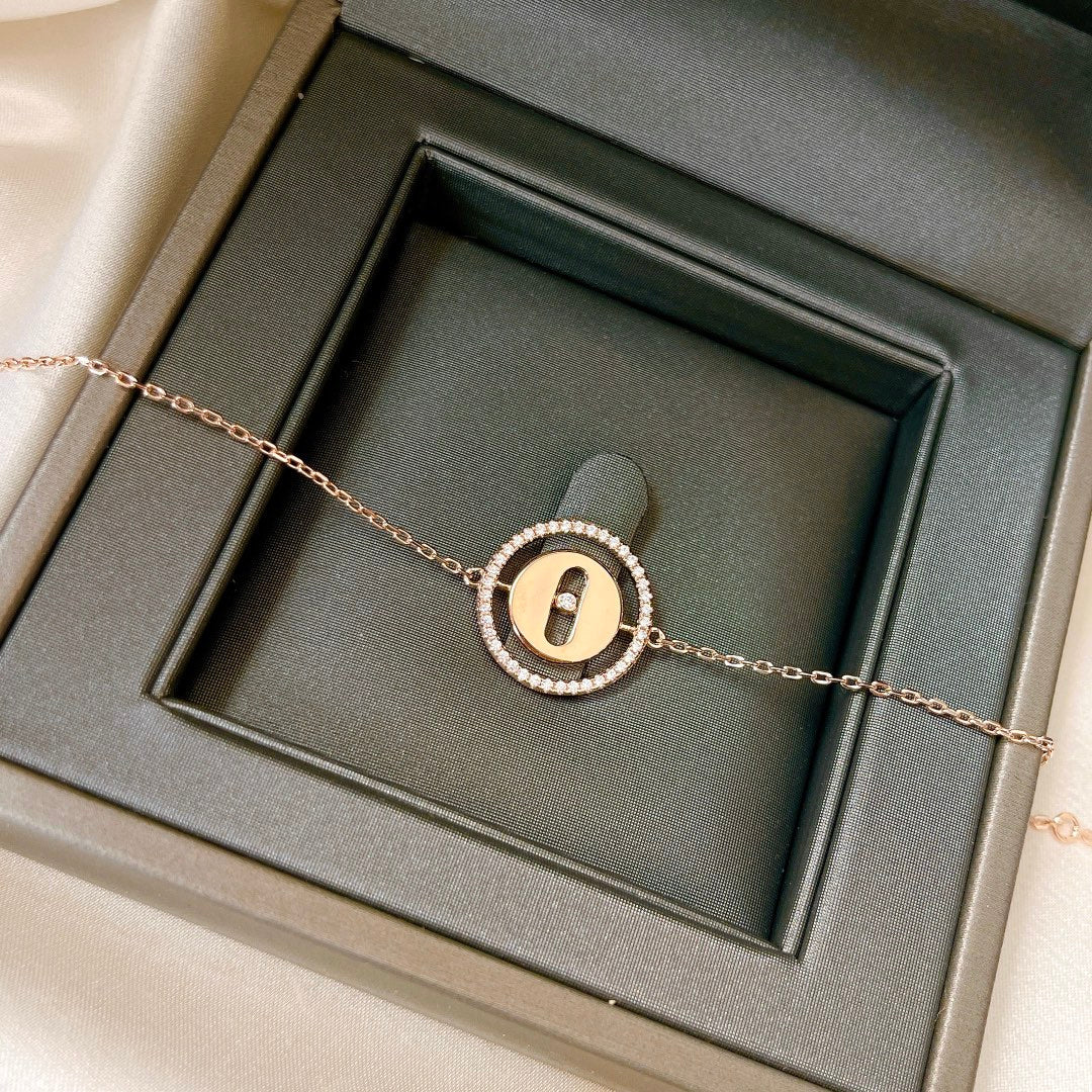 [Resenly Jewelry]LUCKY MOVE PAVED DIAMOND BRACELET