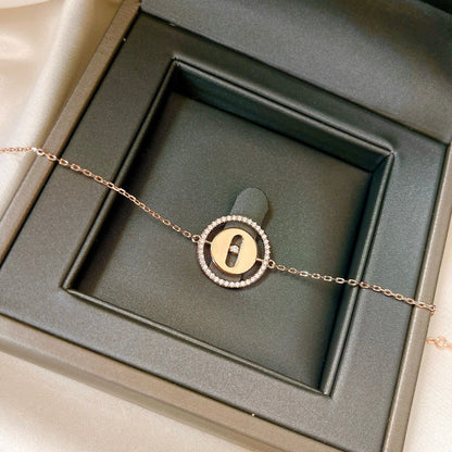 [Resenly Jewelry]LUCKY MOVE PAVED DIAMOND BRACELET