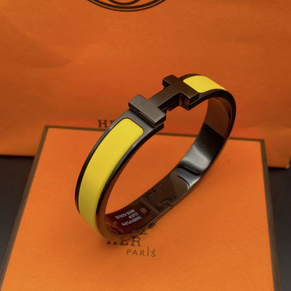 [Resenly Jewelry]CLIC HM SO BLACK YELLOW BRACELET