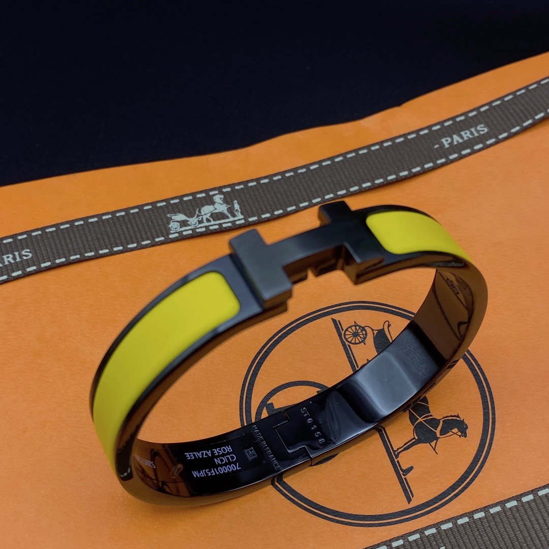 [Resenly Jewelry]CLIC HM SO BLACK YELLOW BRACELET