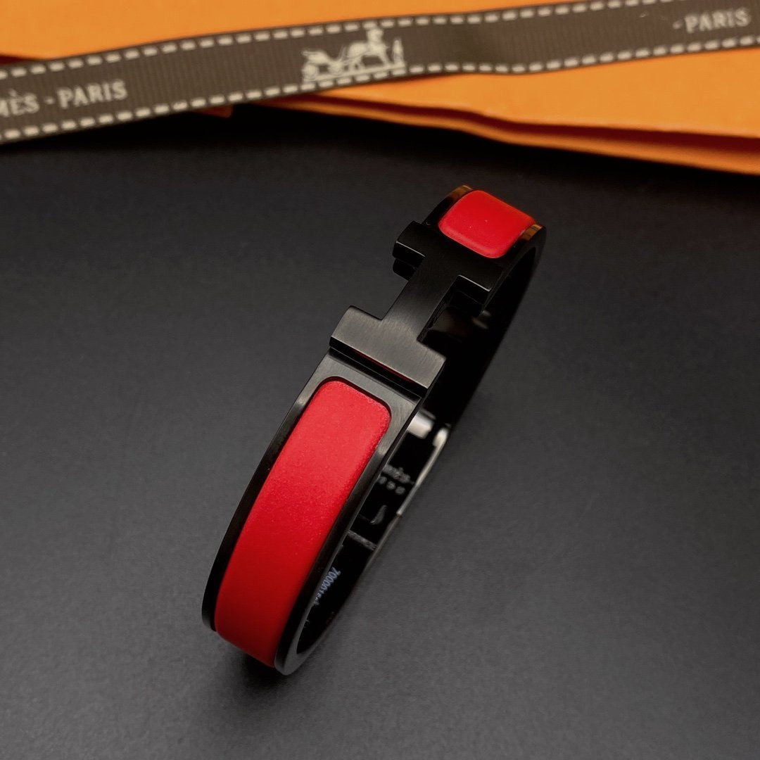 [Resenly Jewelry]CLIC HM SO BLACK RED BRACELET