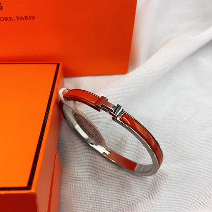 [Resenly Jewelry]CLASSIC HM CLIC RED 8MM ENAMEL BRACELET