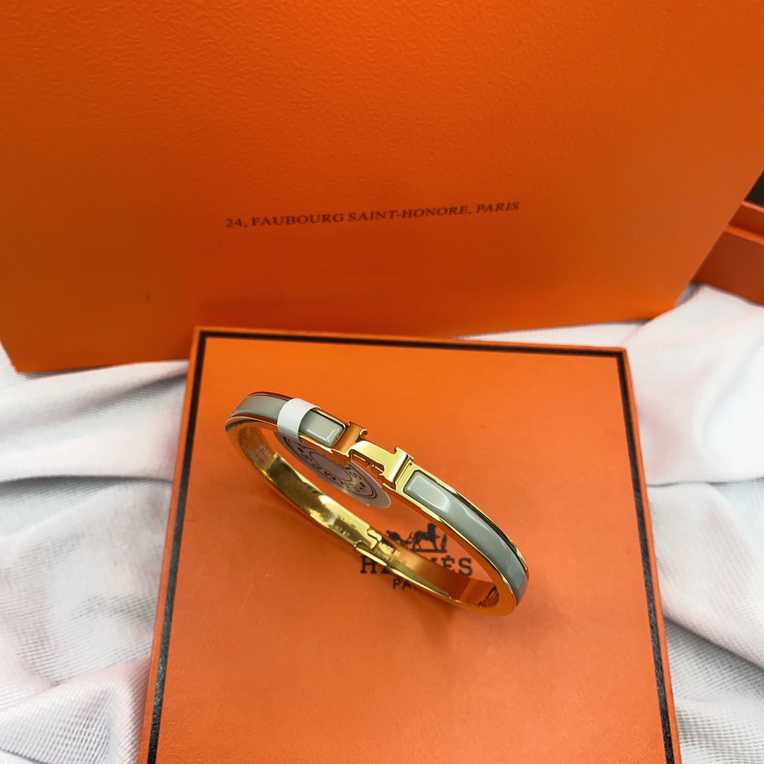 [Resenly Jewelry]CLASSIC HM CLIC GREEN 8MM ENAMEL BRACELET