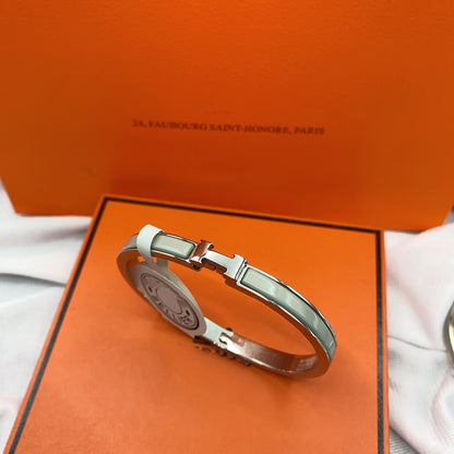 [Resenly Jewelry]CLASSIC HM CLIC GREEN 8MM ENAMEL BRACELET