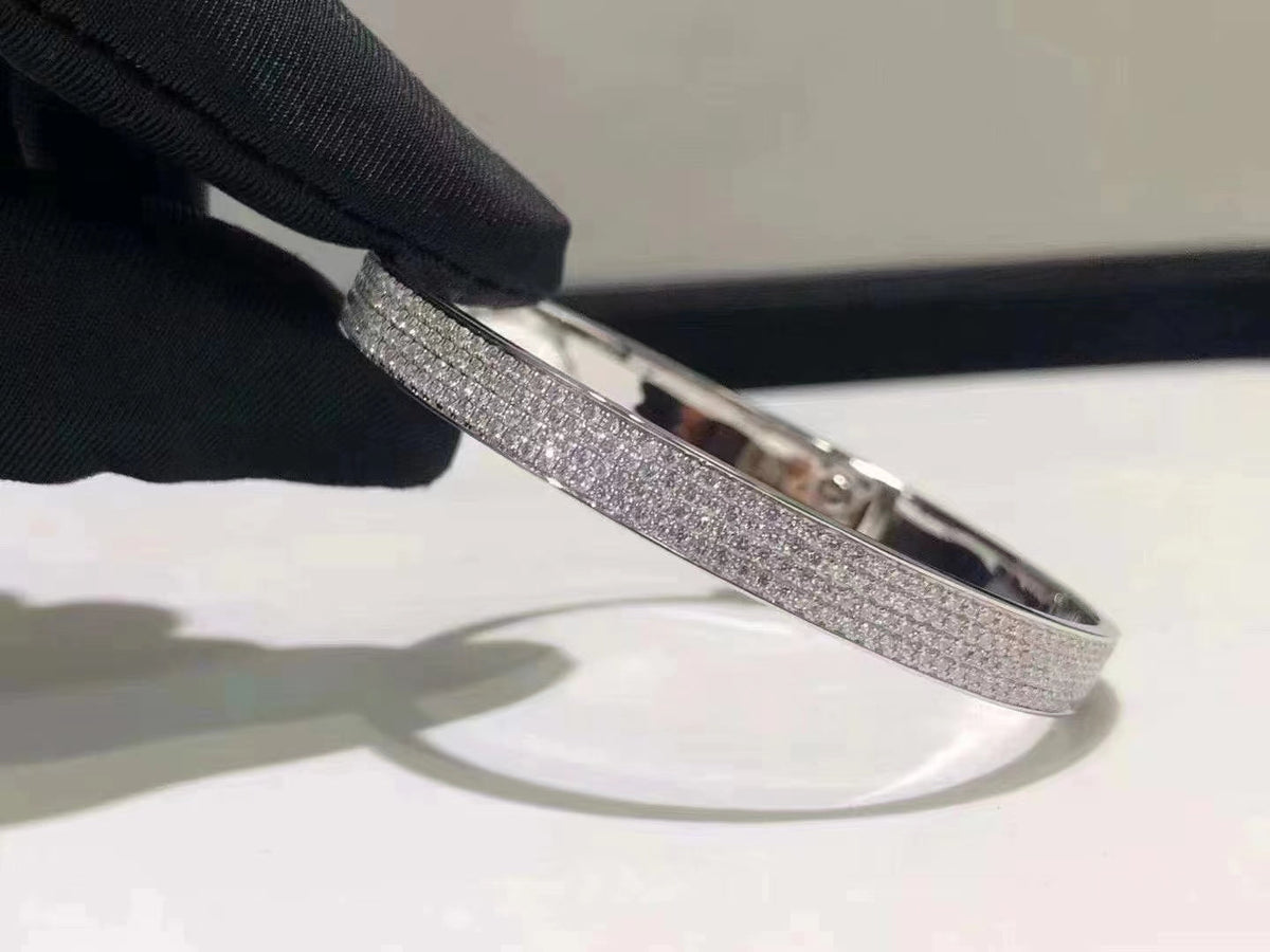 [Resenly Jewelry]HM KELLY BRACELET IN SILVER AND FULL PAVE DIAMOND