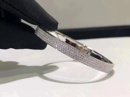 [Resenly Jewelry]HM KELLY BRACELET IN SILVER AND FULL PAVE DIAMOND