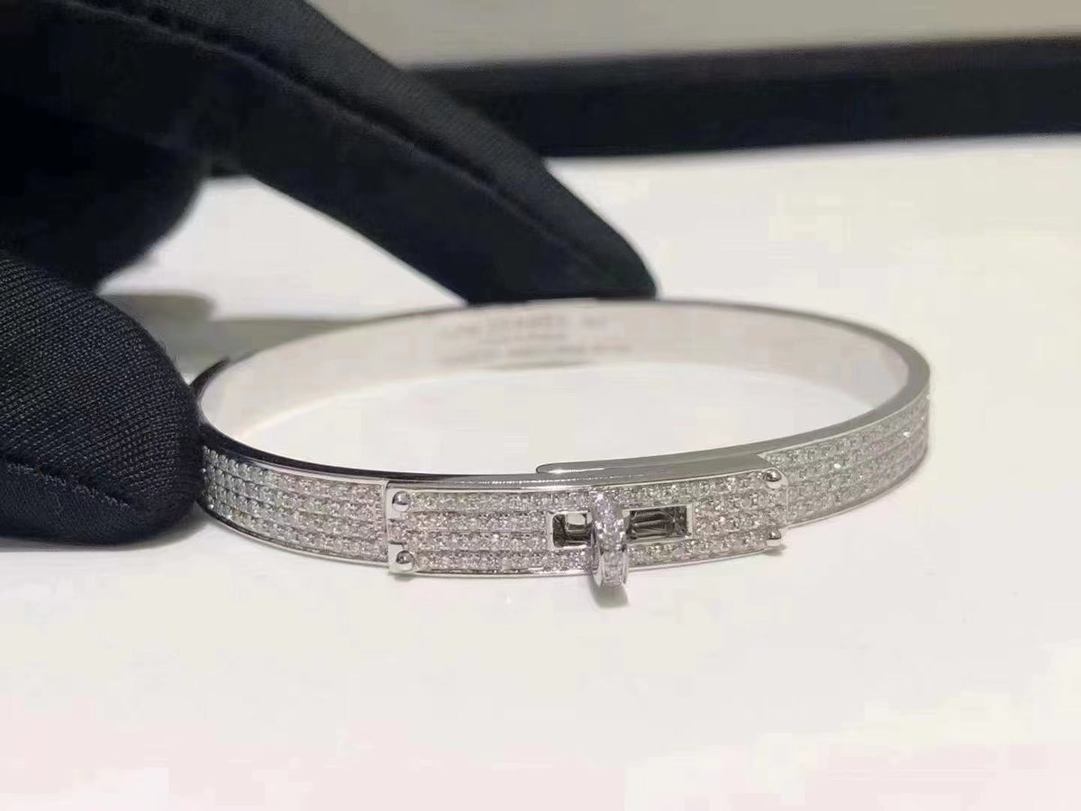 [Resenly Jewelry]HM KELLY BRACELET IN SILVER AND FULL PAVE DIAMOND