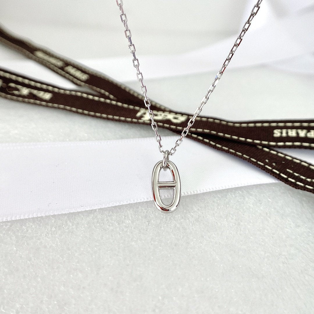 [Resenly Jewelry]HM PIG NOSE NECKLACE