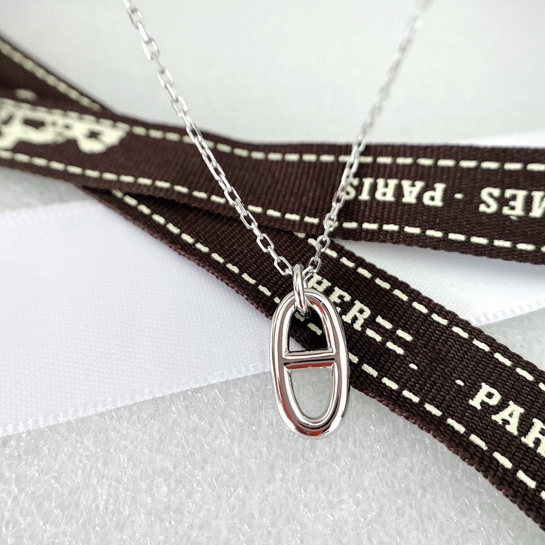 [Resenly Jewelry]HM PIG NOSE NECKLACE