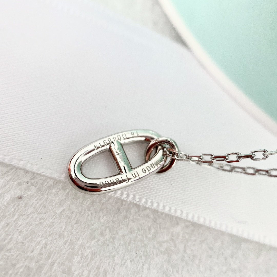 [Resenly Jewelry]HM PIG NOSE NECKLACE