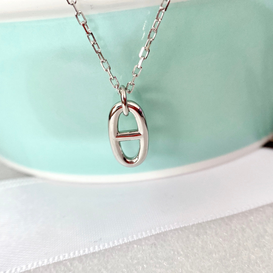 [Resenly Jewelry]HM PIG NOSE NECKLACE