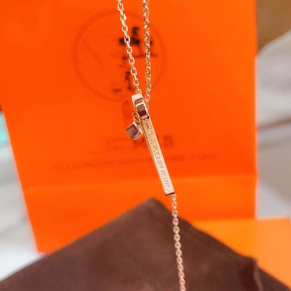 [Resenly Jewelry]HM NECKLACE PLATINUM ROSE GOLD DIAMOND