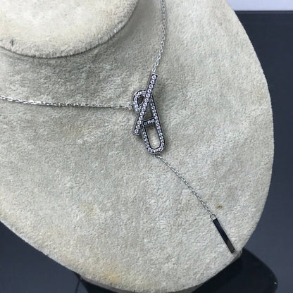 [Resenly Jewelry]HM NECKLACE PLATINUM ROSE GOLD DIAMOND