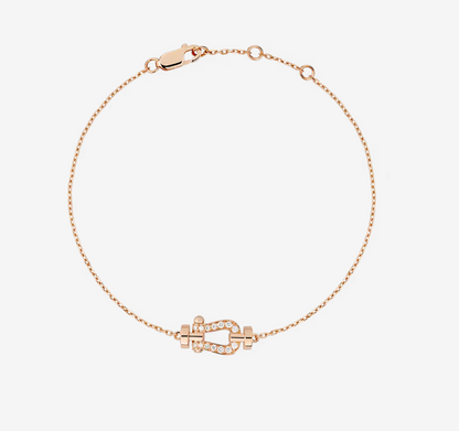 [Resenly Jewelry]FORCE 10 FULL DIAMOND BUCKLE CHAIN LINK MINI MODEL