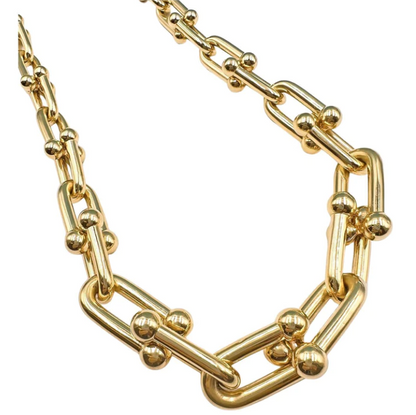 [Resenly Jewelry]HARDWEAR PINK GOLD CHOKER