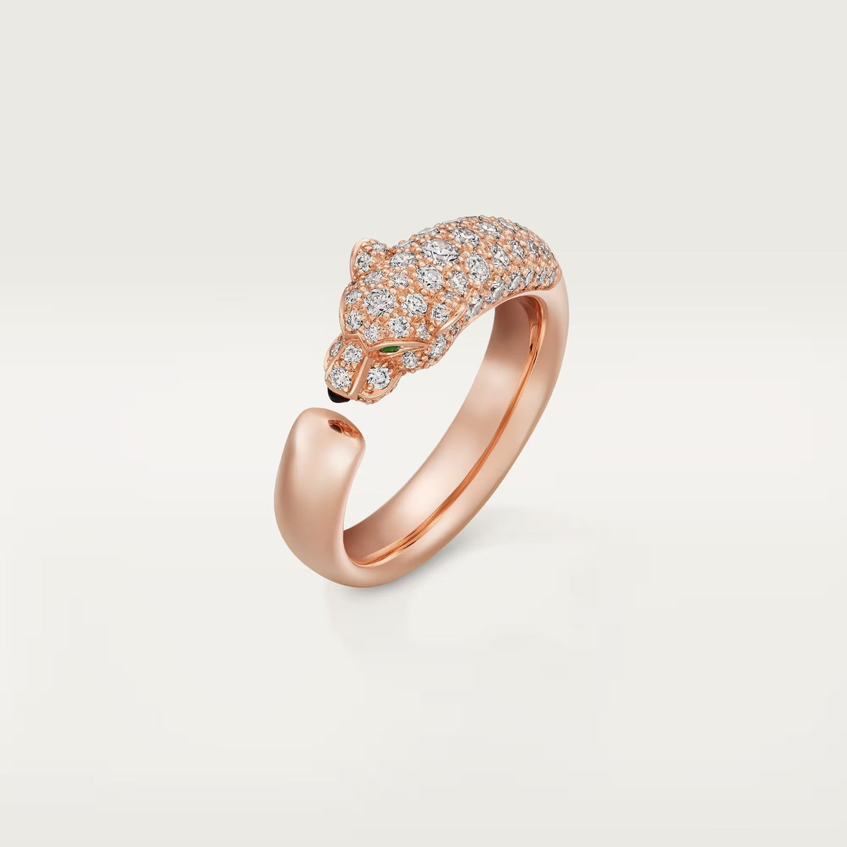 [Resenly Jewelry]PANTHERE HALF DIAMOND SMALL RING