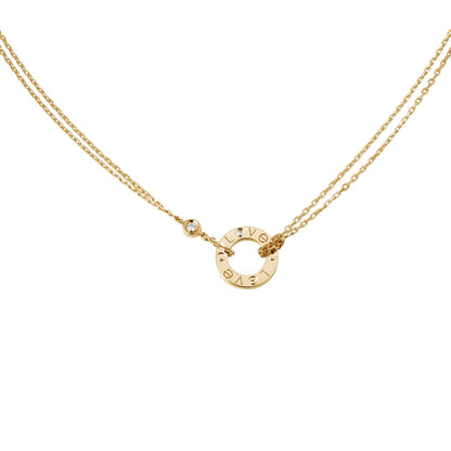 [Resenly Jewelry]LOVE NECKLACE 16MM 2 DIAMONDS