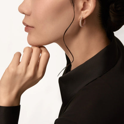 [Resenly Jewelry]CLASH FULL DIAMOND MEDIUM EARRINGS