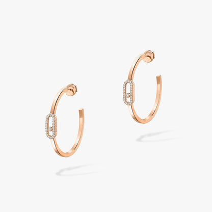 [Resenly Jewelry]CREOLES MOVE UNO PM DIAMOND EARRINGS