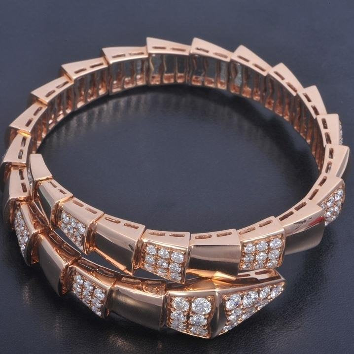 [Resenly Jewelry]SERPENTI BRACELET PINK GOLD DIAMOND